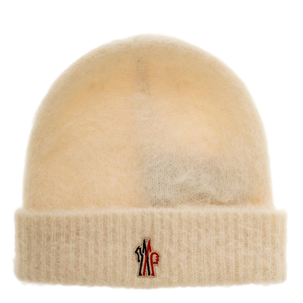 Moncler Logo Wool Blend Beanie
