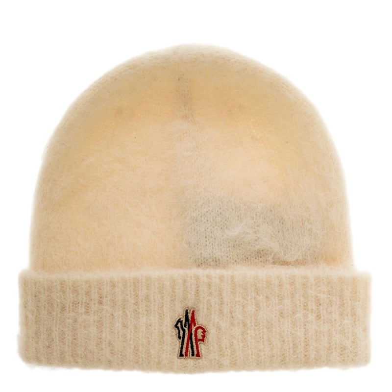 Moncler Logo Wool Blend Beanie - One Size Fits Most