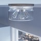 preview thumbnail 1 of 12, Hunter Devon Park 3-Light Flush Mount Ceiling Light - Clear Glass - Farmhouse, Rustic, Transitional Brushed Nickel - Grey Wood