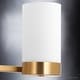 preview thumbnail 5 of 5, Luxury Contemporary Bathroom Vanity Light, 7.5"H x 24.75"W, Mid-Century Modern Style, Brushed Bronze Finish by Urban Ambiance