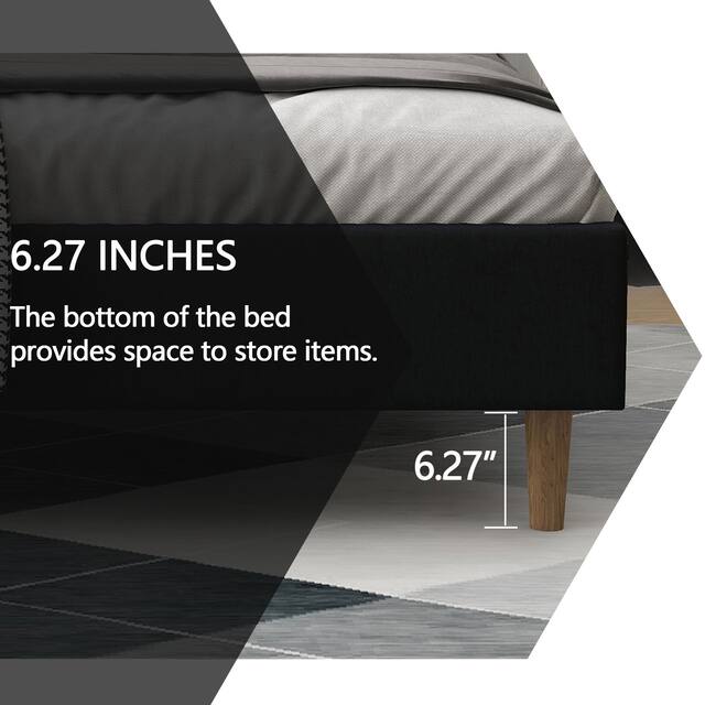 Alazyhome Upholstered Platform Bed Frame