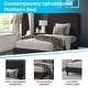 preview thumbnail 84 of 88, Platform Bed with Headboard - No Foundation Needed