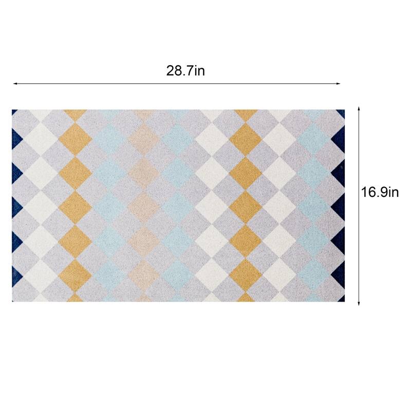 Indoor Door Mat, Front Back Outdoor Mat Rubber Backing, Low-Profile Entrance Rugs, Absorbent Resist Dirt Doormats Inside Doormat