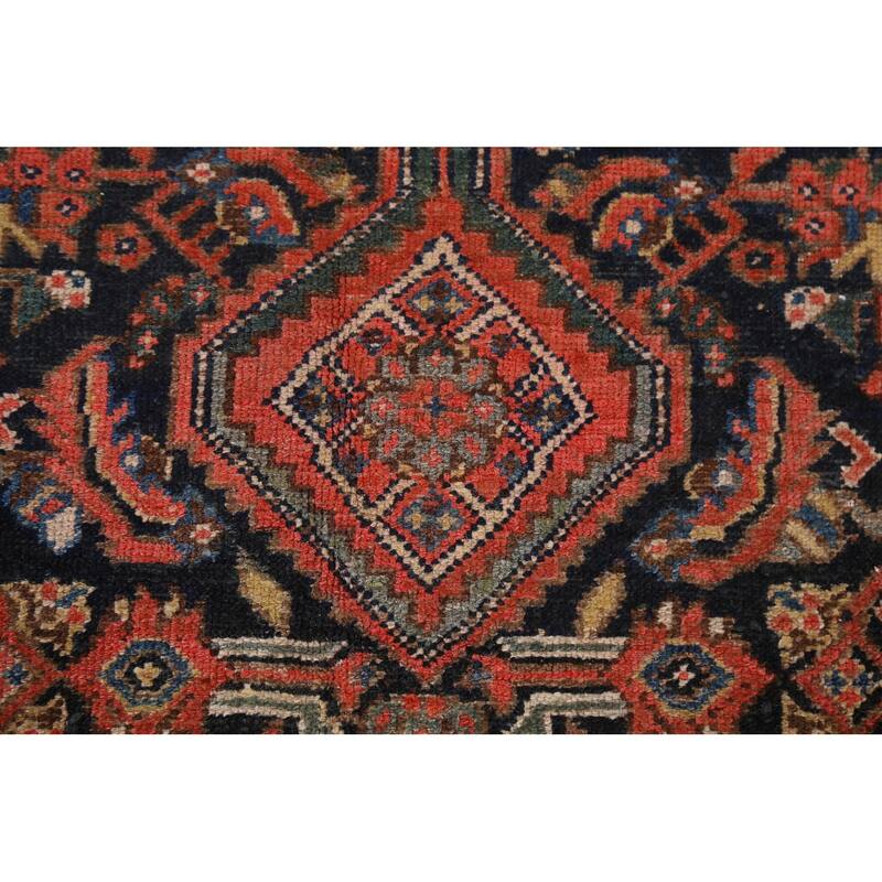 Pre-1900 Antique Malayer Persian Runner Rug Hand-knotted Wool Carpet - 6'10" x 15'7"