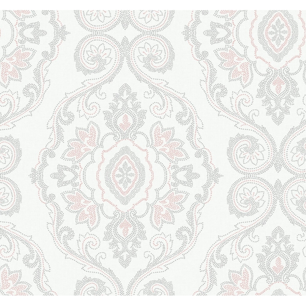 Seabrook Designs Beach House Nautical Damask Unpasted Wallpaper