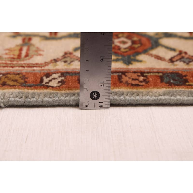 ECARPETGALLERY Hand-knotted Jules Sultane Light Denim Blue Wool Rug - 5'8 x 8'11