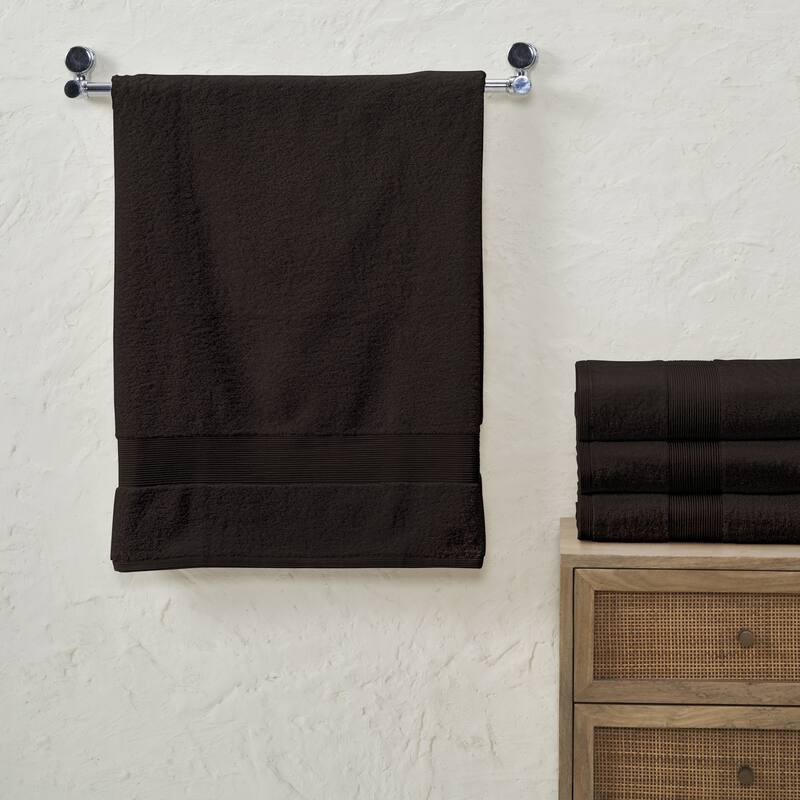 Fabstyles Soft Absorbent Bath Towel, 27 x 54 Inches, Set of 4