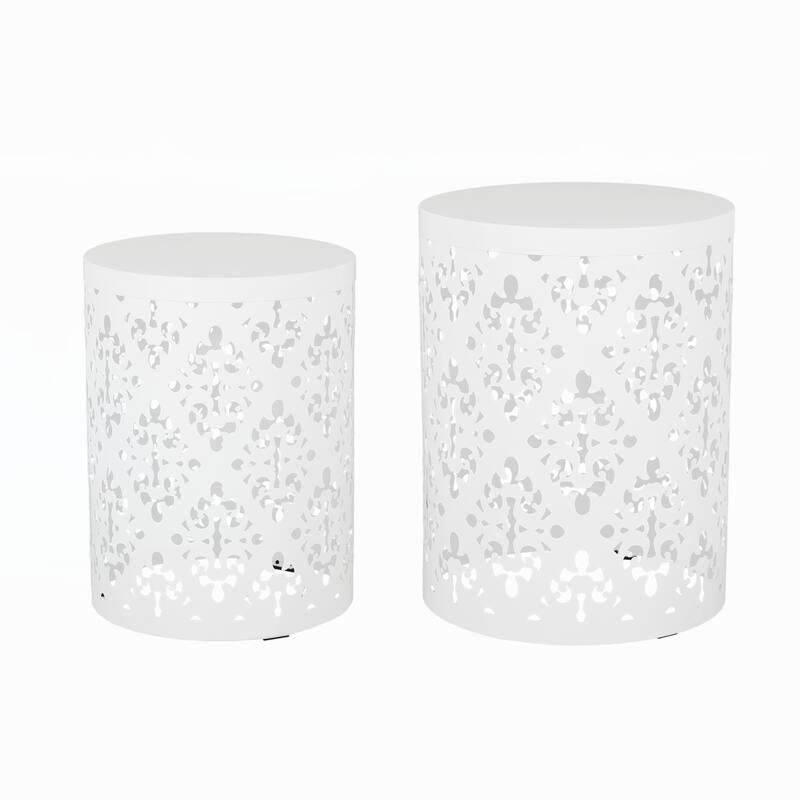 Metal S/2 end table
