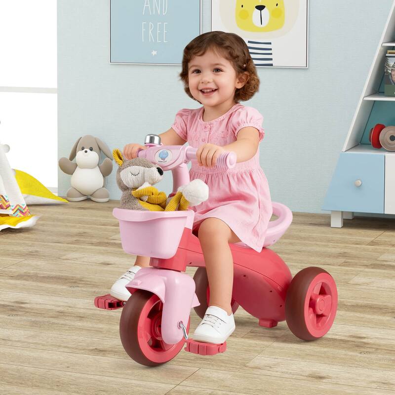 Costway Kids Trike with Limited Steering, Ergonomic Seat, Front & Rear - See Details