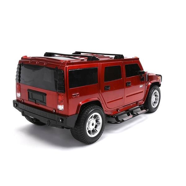 Shop Buy Wonder Products Licensed Hummer H2 Suv Car 1 12 Scale 4 Ch Gk Racer In Red Overstock 32405416