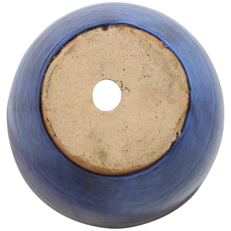 Sunnydaze Resort Ceramic Indoor/Outdoor Planter - Imperial Blue - 8-Inch - Set of 2 - Set of 2