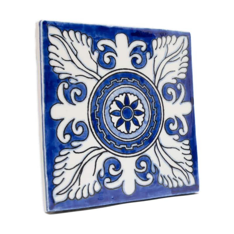 Merola Tile Provincial Deco Castelo 6" x 6" Porcelain Wall Tile - (1 Tile)