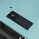 preview thumbnail 6 of 43, Full Size Wood Bunk Bed with Height-Adjustable Desk, Wardrobe, Ample Storage Space and RGB Light