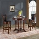 preview thumbnail 4 of 7, Solid Wood Swivel Bar Stool Carved Hardwood Rotatable Pub Height Stools