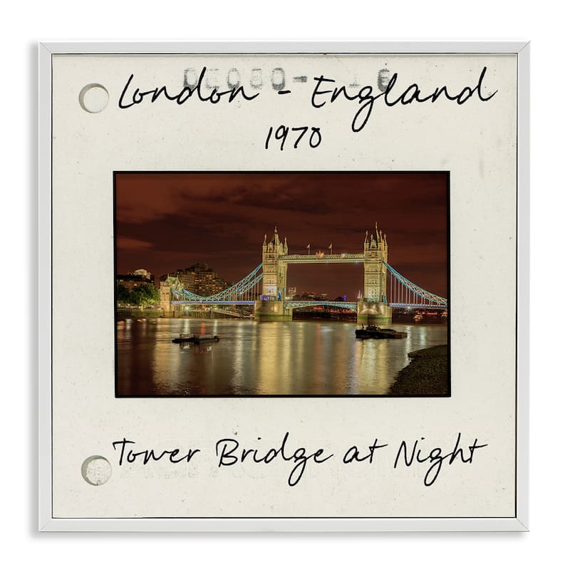 Stupell London England Travel View Framed Giclee Art Design By Danita Delimont - 17 x 17 - White
