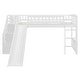 preview thumbnail 27 of 28, All-in-one Loft Bed Built-in Ladder Wood Frame Loft Bed with Slide, 2 Drawers, Storage Stairs & Underbed Activity Space for Kids
