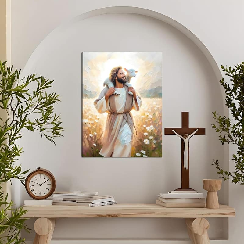 Jesus Canvas Wall Art Print Christian Wall Decor Poster Painting