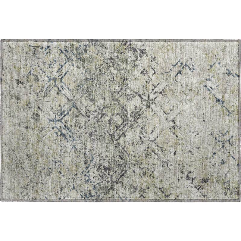 Premium Washable Super Soft Trellis Distressed Mayfield Rug