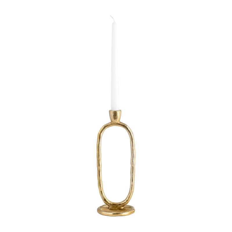 Sagebrook Home Oval Ring Taper Candle Holder