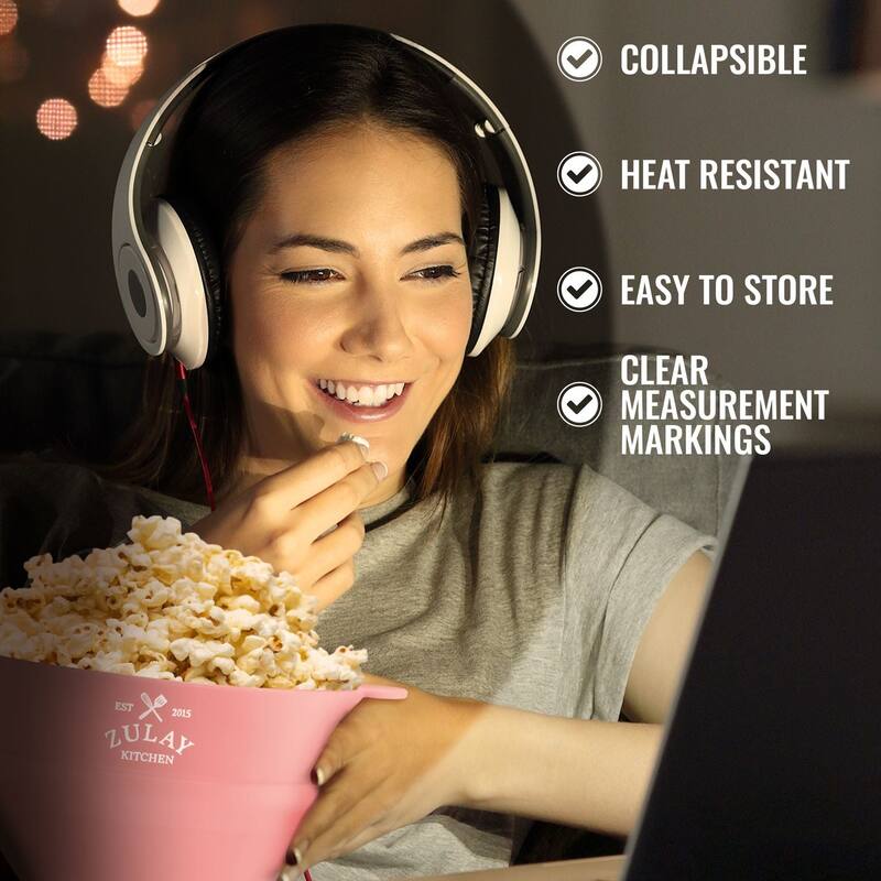 Large Microwave Collapsible Popcorn Maker