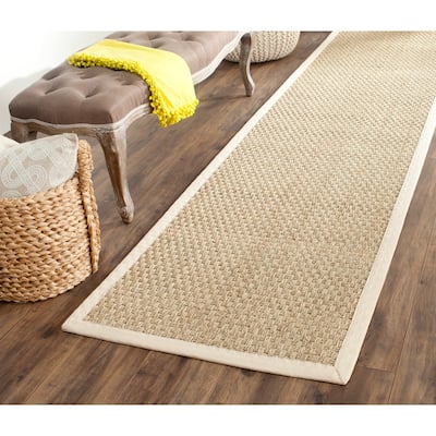 SAFAVIEH Natural Fiber Marina Basketweave Seagrass Rug