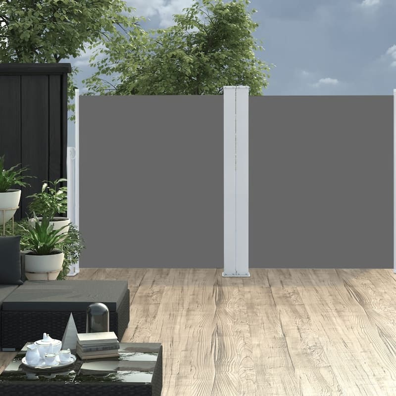 vidaXL Retractable Side Awning Folding Privacy Screen Outdoor Divider Wall