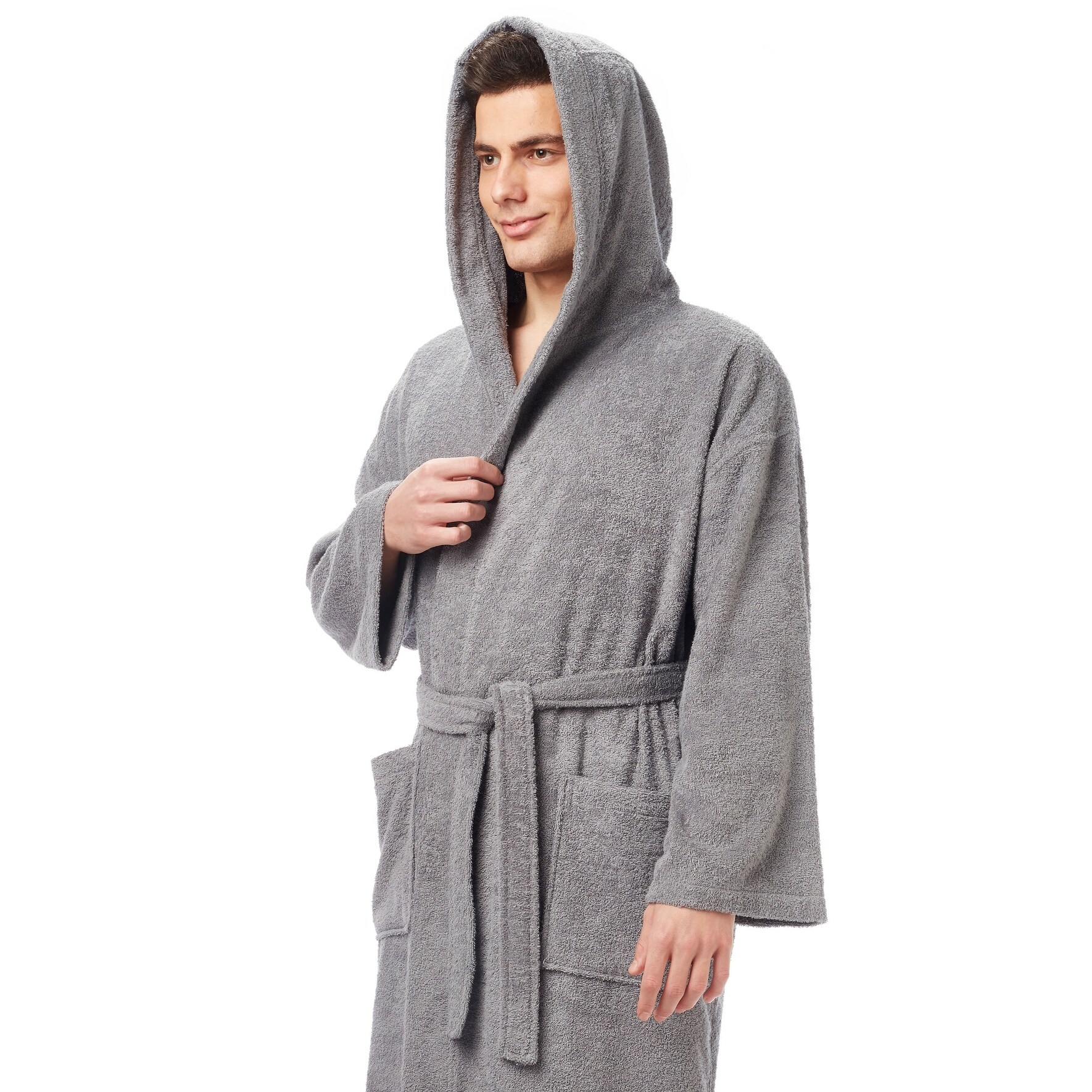 Cotton mens hooded clearance robe