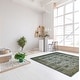 preview thumbnail 2 of 7, ECARPETGALLERY Hand-knotted Vibrance Light Blue Wool Rug - 6'8 x 9'11