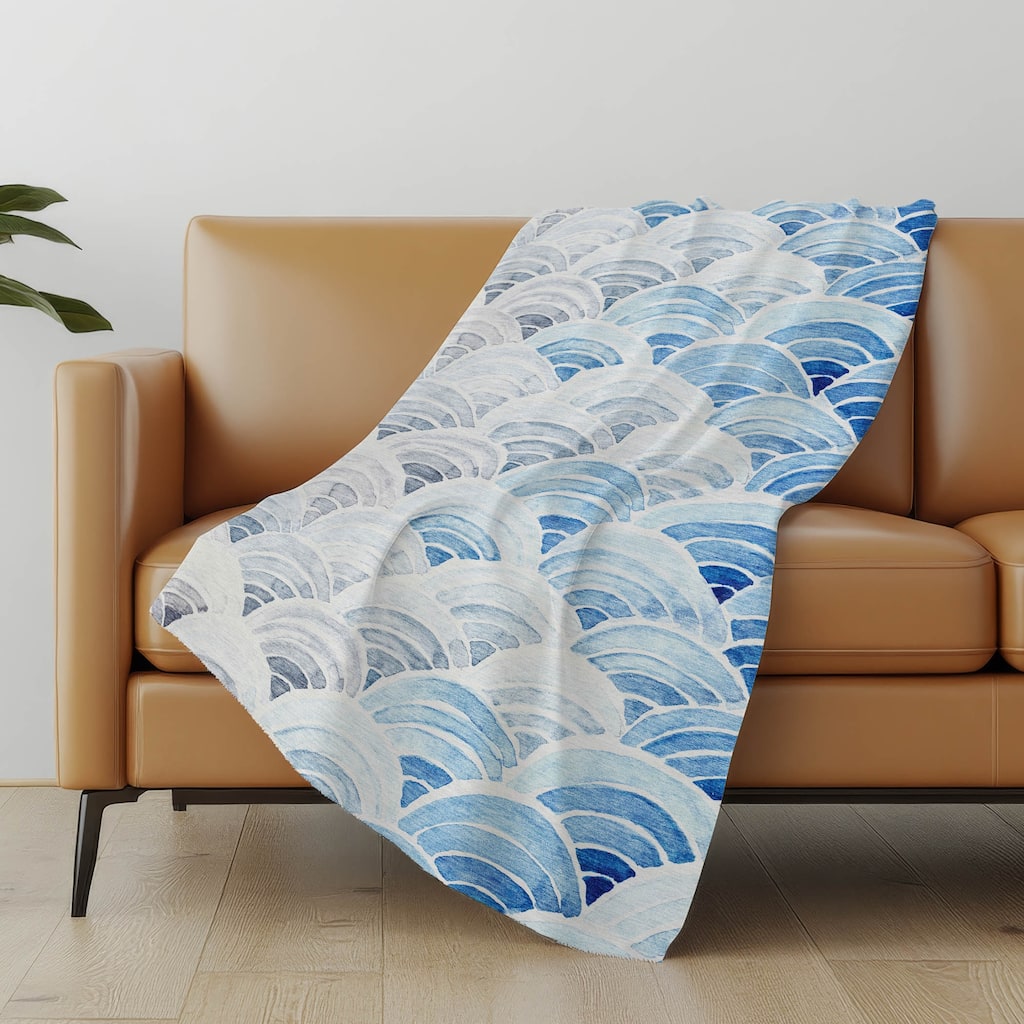 Premium Machine Washable ASB184 Contemporary Ombre Sherpa Throw Blanket