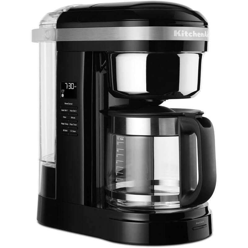 KitchenAid 12-Cup Drip Coffee Maker with Spiral Showerhead and Programmable Warming Plate