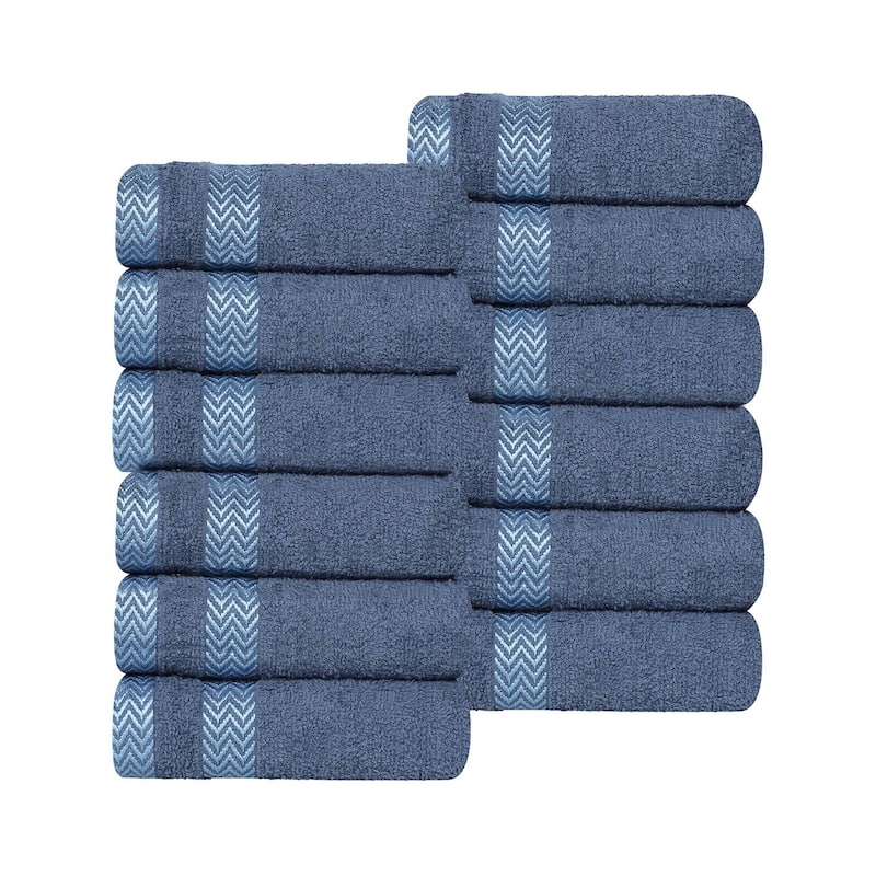 Superior Hays Cotton Medium Weight Face Towel Washcloth Set of 12