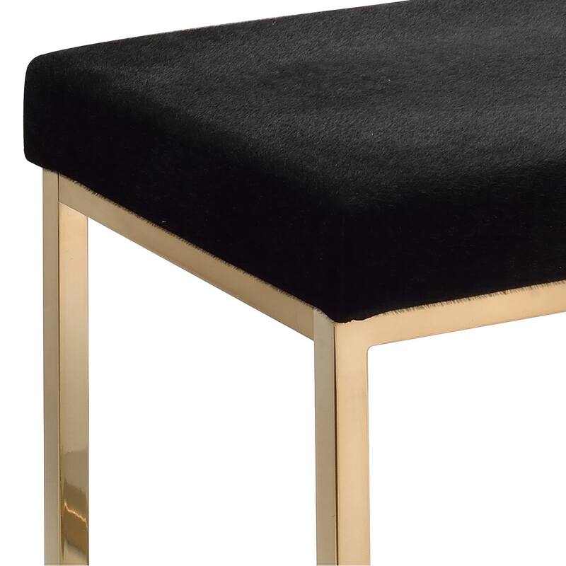Modern Ottoman for Living Room Bedroom - Black
