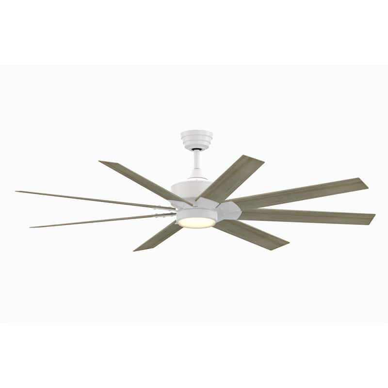 Levon Custom Indoor Ceiling Fan DC Motor - Matte White