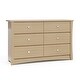 preview thumbnail 15 of 60, Storkcraft Crescent 6 Drawer Chest - Durable, Stylish, and Elegant Storage Solution with 6 Spacious Drawers Beige