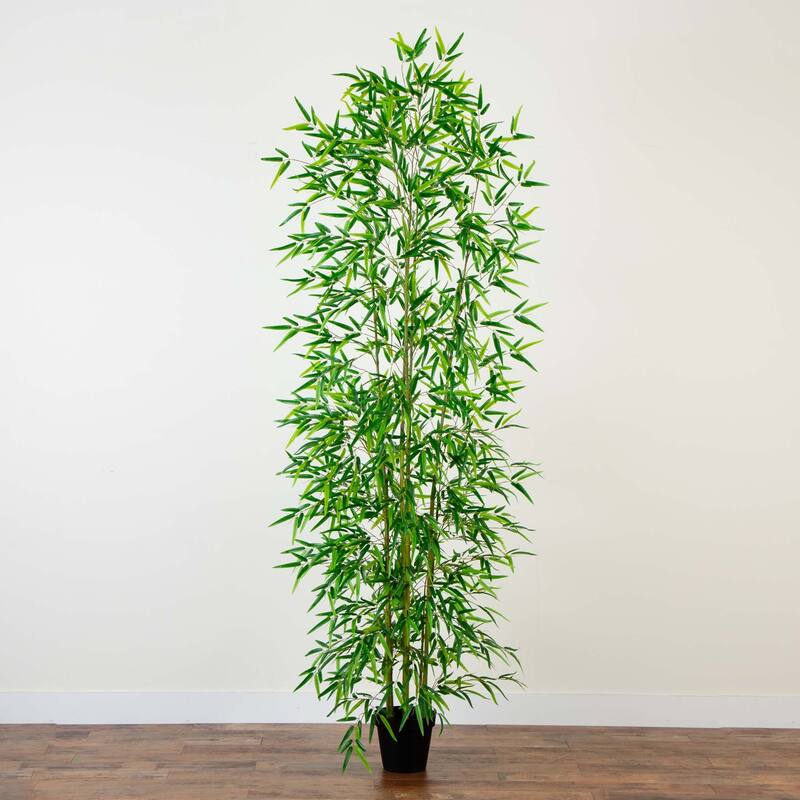 Artificial Potted Bamboo Tree - 9' - Green