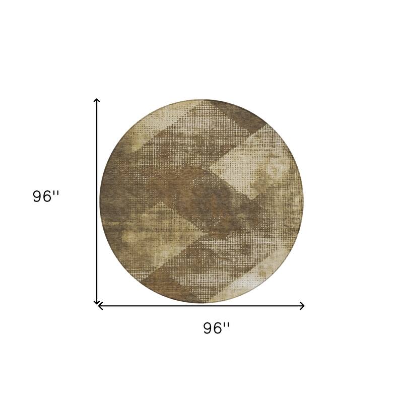 HomeRoots Geometric Transitional Rectangle Outdoor Rug