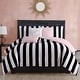 preview thumbnail 97 of 99, Juicy Reversible Cabana Stripe Bedding Set Black/White - Queen