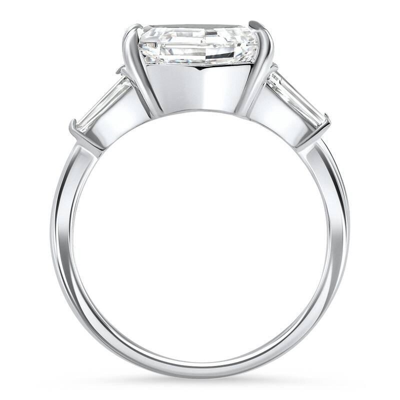 Certified 3.54Ct Hexagon Diamond Engagement Ring Gold Lab Grown