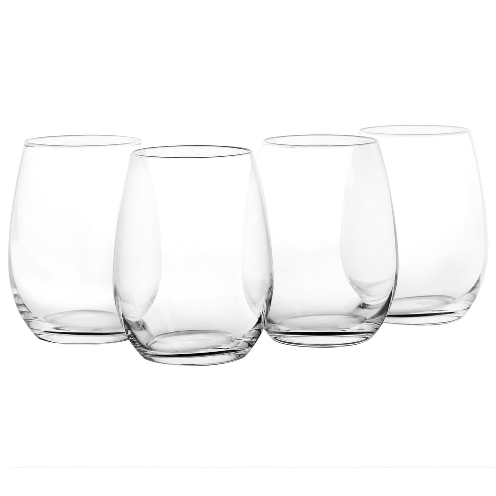 Personalized Stemless White Wine Glasses, Set of 4 - On Sale - Bed Bath &  Beyond - 18107424