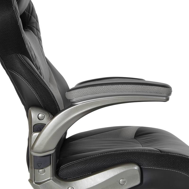 Oversite Gaming Chair in Faux Leather with Color Accents