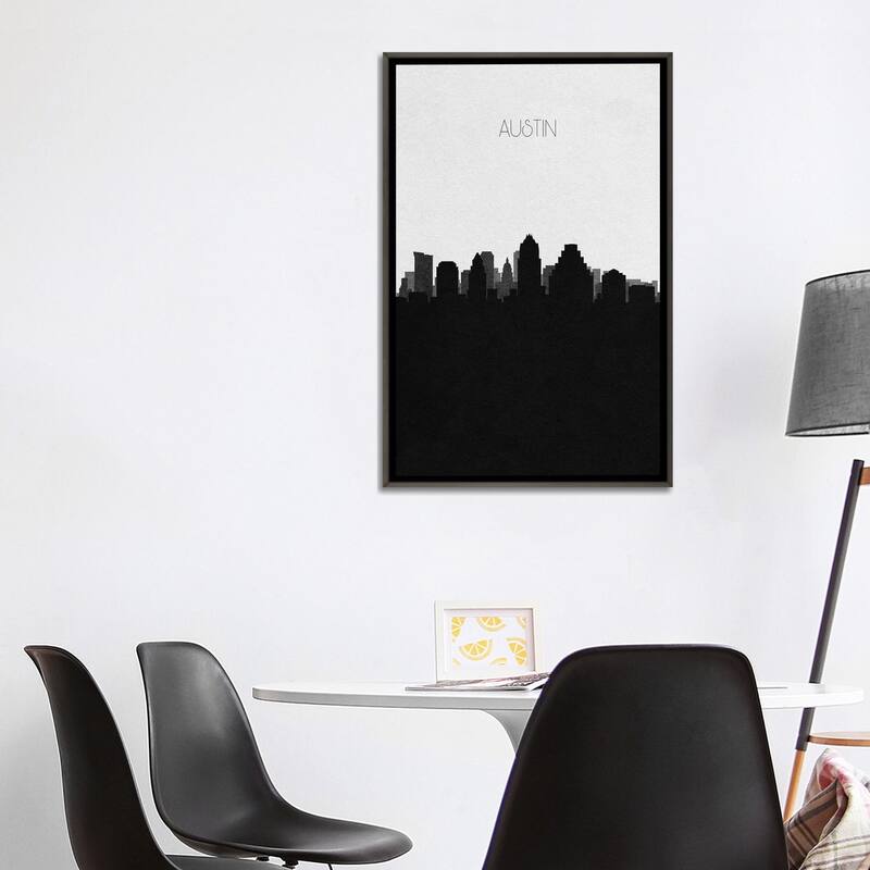 iCanvas "Austin, Texas City Skyline" by Ayse Deniz Akerman Framed