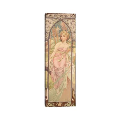 iCanvas "The Times of the Day - Morning Awakening, 1899" by Alphonse Mucha Canvas Print