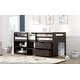 preview thumbnail 19 of 55, Multifunctional Design Loft Bed with Two Shelves and Two Drawers, Maximized Storage Space, Twin Size
