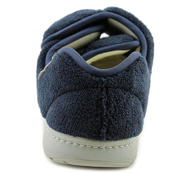 Footsmart Wrap Around Slipper W Round Toe Canvas Footsmart Wrap Around Slipper W