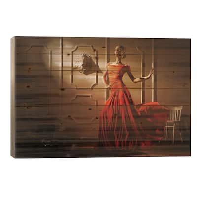 Tango Print On Wood by Sergey Smirnov - Multi-Color