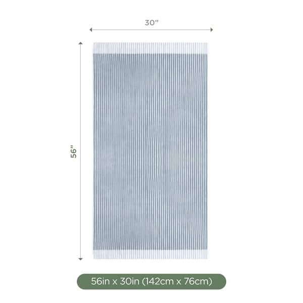 dimension image slide 0 of 3, Martex Restore Sculpted Stripe Bath Towel Soft Absorbent Quick Dry