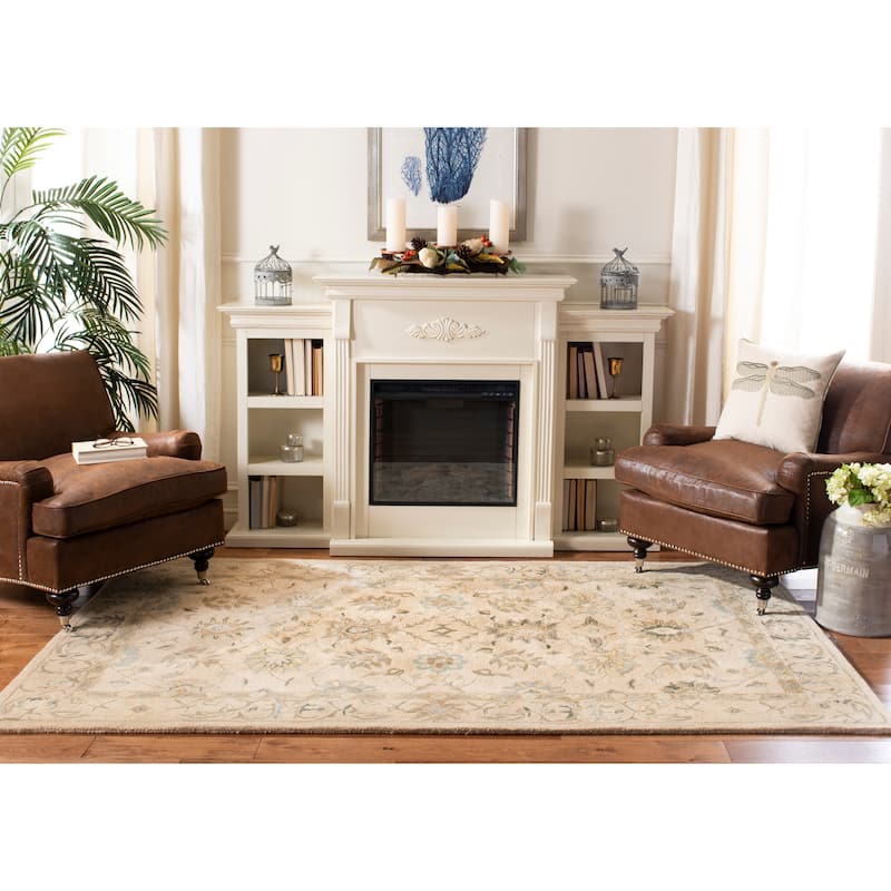 SAFAVIEH Handmade Anatolia Annemette Traditional Oriental Hand-spun Wool Rug