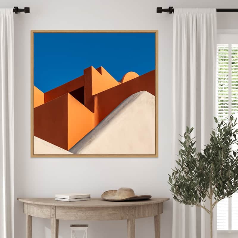 The Color Orange by Markus Auerbach Framed Canvas Wall Art Print