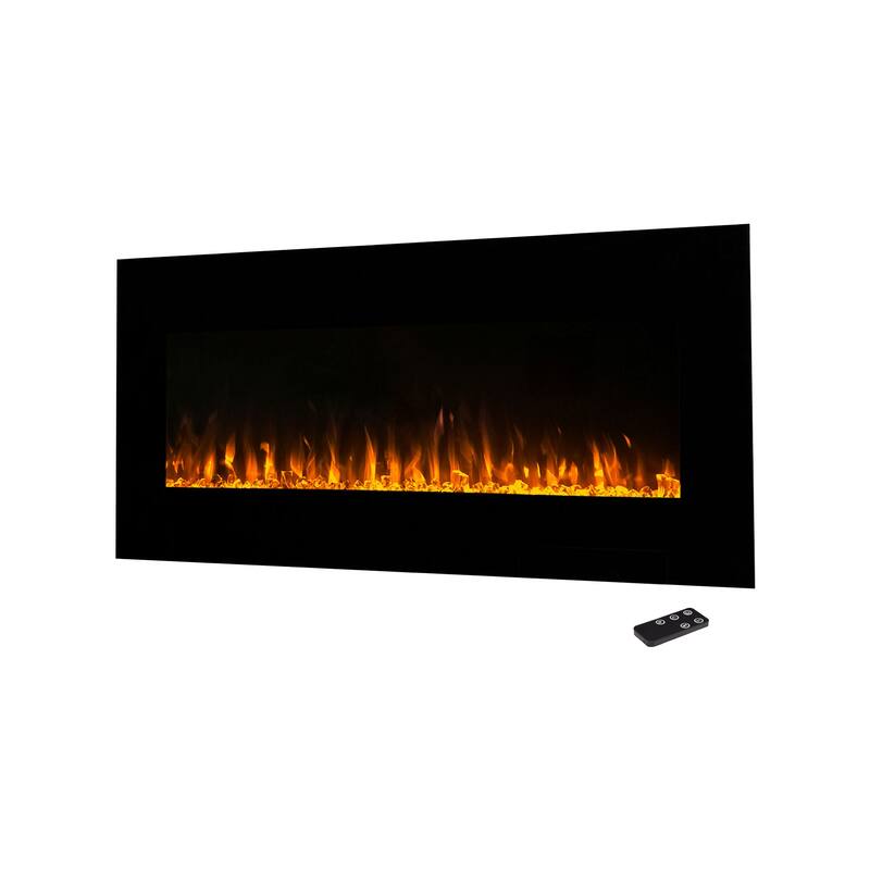 Northwest Wall-mounted LED Electric Fireplace w/ Remote