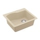 preview thumbnail 48 of 59, Karran Drop-In Quartz Composite 25 in. Single Bowl Kitchen Sink Kit
